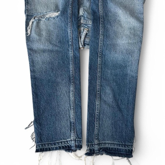 Free People “We The Free” Boyfriend Jeans – Size 26, Distressed Perfection - Picture 4 of 8